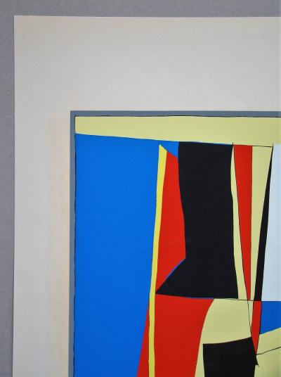 Richard MORTENSEN - Composition abstraite, 1955 - Sérigraphie originale signée et numérotée 2