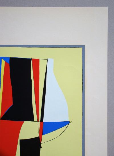 Richard MORTENSEN - Composition abstraite, 1955 - Sérigraphie originale signée et numérotée 2