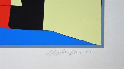 Richard MORTENSEN - Composition abstraite, 1955 - Sérigraphie originale signée et numérotée 2