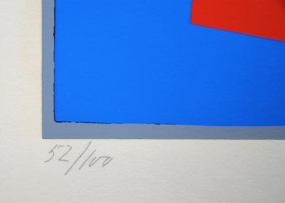 Richard MORTENSEN - Composition abstraite, 1955 - Sérigraphie originale signée et numérotée 2