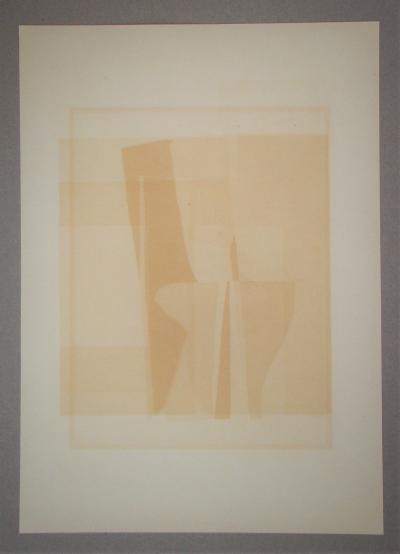Richard MORTENSEN - Composition abstraite, 1955 - Sérigraphie originale signée et numérotée 2