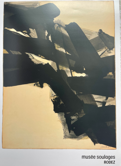 Pierre Soulages (d’après) - Affcihe d’après une encre sur papier 2
