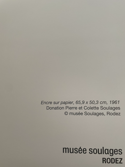 Pierre Soulages (d’après) - Affcihe d’après une encre sur papier 2