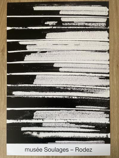 PIERRE SOULAGES (d’après) - AFFICHE D’APRÈS ENCRE SUR PAPIER 2