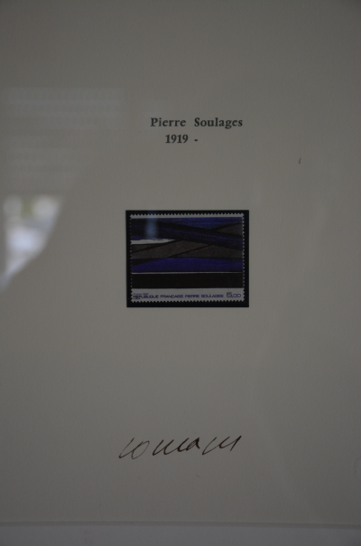 PIERRE SOULAGES - TIMBRE PLANCHE SIGNÉ 2
