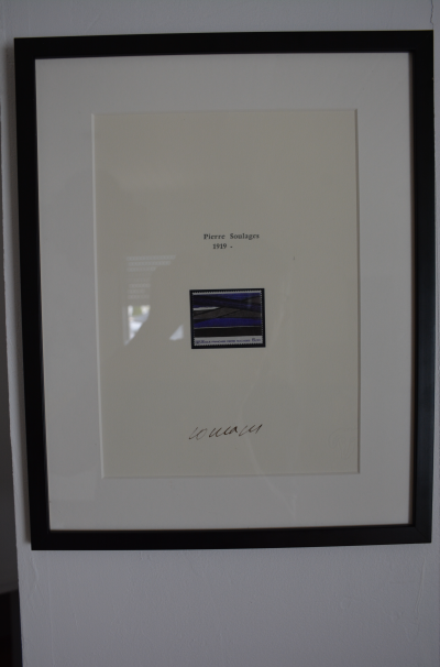 PIERRE SOULAGES - TIMBRE PLANCHE SIGNÉ 2