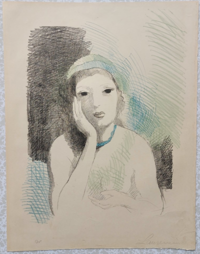 Marie LAURENCIN - Rêverie de MARIE (1930) - Lithographie originale en couleurs signée 2