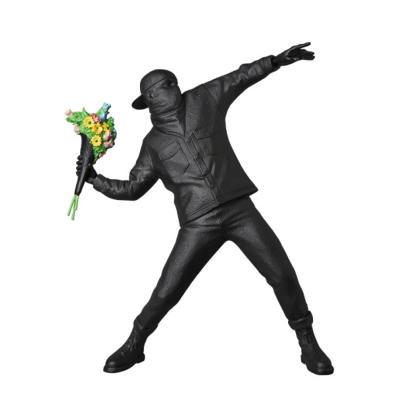 Banksy - FLEUR BOMBER NOIR - Sculpture 2