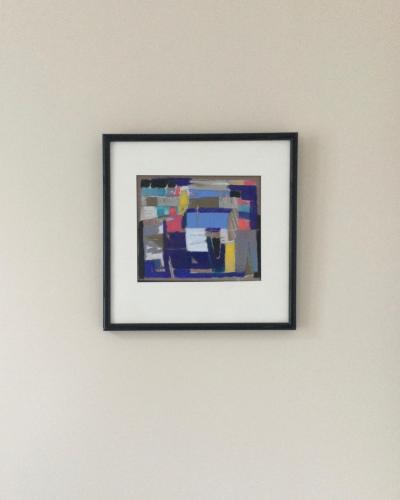 Jean-François CHAUSSEPIED - Composition, 2002 - Technique mixte sur carton signée 2