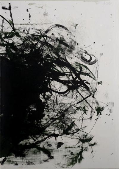 Joan MITCHELL & Walasse TING - Abstract Composition, 1964 - Original lithograph on wove paper, printed on double-page. 2