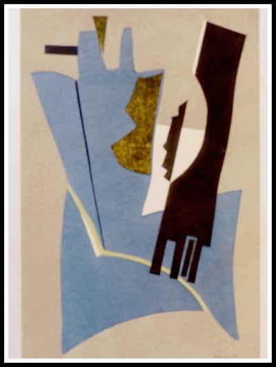 Alberto MAGNELLI (d’après) - Papier collé, 1956 -  pochoir 2