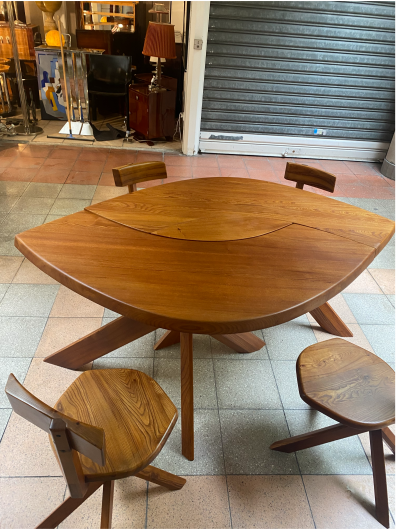 Ensemble de salle à manger T22 + S34A - Pierre Chapo 2