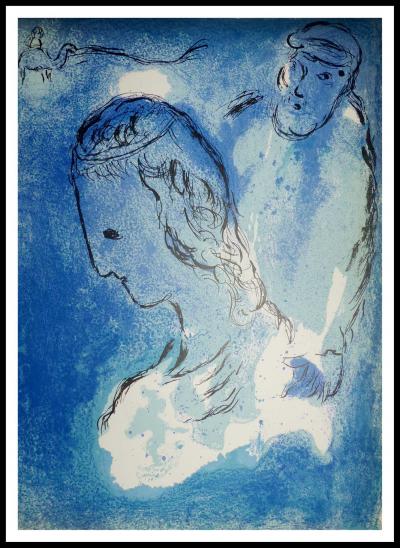 Marc CHAGALL - Abraham & Sarah, 1956 - Lithographie originale 2