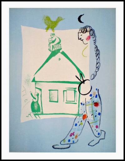 Marc CHAGALL - La maison de mon village, 1960 - Lithographie originale 2