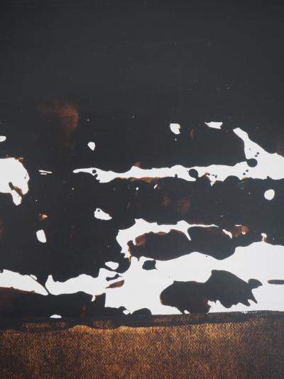 Pierre SOULAGES (d’après) - Brou de noix 1999 - Affiche originale Musée Soulages 2