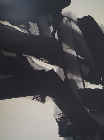 Pierre SOULAGES (d’après) - Encre 1961 - Affiche originale Musée Soulages 2