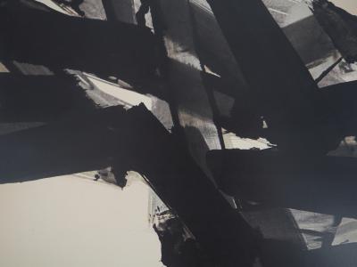 Pierre SOULAGES (d’après) - Encre 1961 - Affiche originale Musée Soulages 2