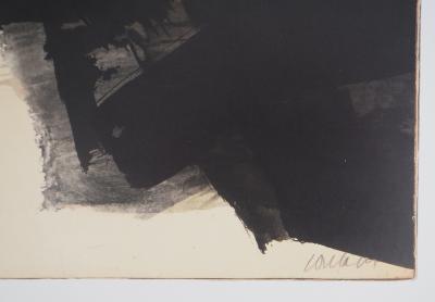 Pierre SOULAGES (d’après) - Encre 1961 - Affiche originale Musée Soulages 2