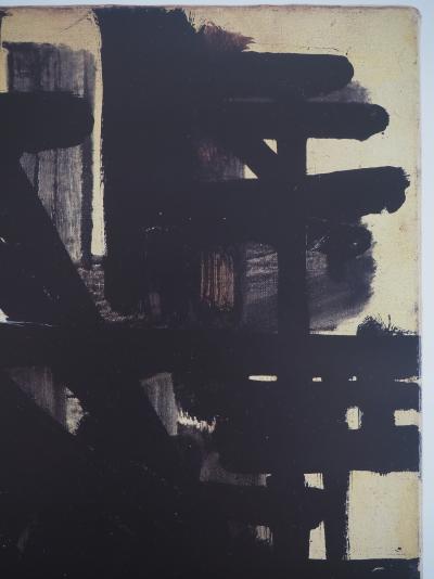 Pierre SOULAGES (d’après) - Peinture avril 1951 - Affiche originale Musée Soulages 2