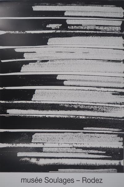 Pierre SOULAGES : Encre 1995 - Affiche originale Musée Soulages 2