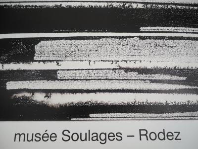 Pierre SOULAGES : Encre 1995 - Affiche originale Musée Soulages 2
