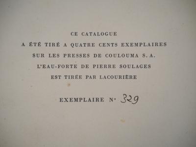 Pierre Soulages : Eau-forte III, Eau-forte originale, signée - 1956 2