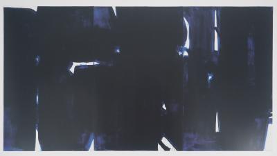 Pierre SOULAGES (d’après) - Peinture 3 juin 1967 - Affiche originale Musée Soulages 2