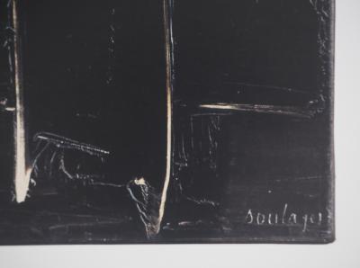 Pierre SOULAGES (d'après) - Peinture 27 aout 1958 - Affiche originale Musée Soulages 2