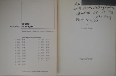 Pierre Soulages : Dédicace autographe à l’encre - Signée, 1973 2
