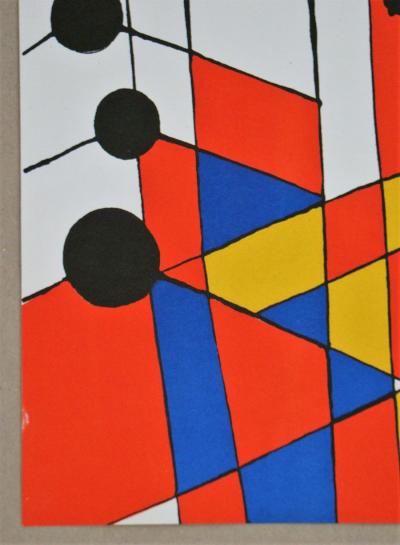 Alexander CALDER - Mosaïque et ballons noirs, 1971 - Lithographie originale 2