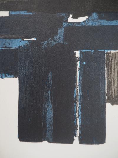 Pierre SOULAGES - Eau Forte X, 1957 - Lithographie et pochoir 2