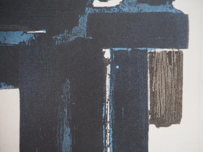Pierre SOULAGES - Eau Forte X, 1957 - Lithographie et pochoir 2
