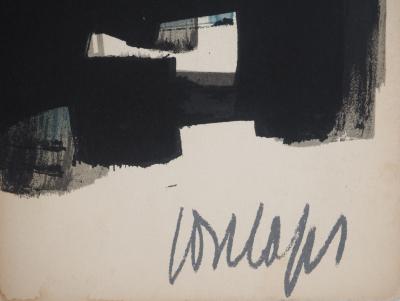 Pierre SOULAGES - Berggruen, 1957 - Lithographie signée, Mourlot 2