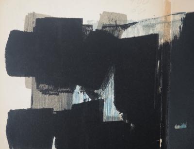 Pierre SOULAGES - Berggruen, 1957 - Lithographie signée, Mourlot 2