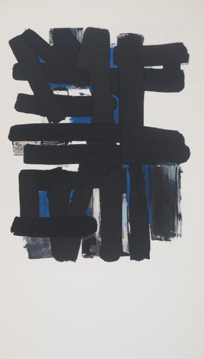 Pierre SOULAGES - Gouache 11, 1957 - Lithographie 2