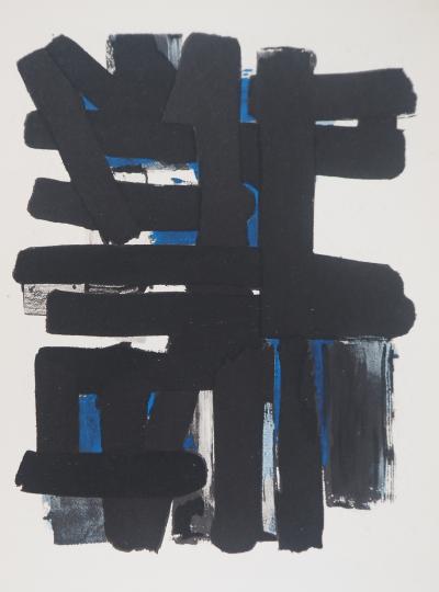 Pierre SOULAGES - Gouache 11, 1957 - Lithographie 2