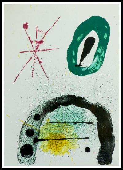 Joan MIRÓ (d'après) - La fille du jardinier I, 1960 - Lithographie 2