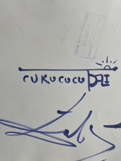 Salvador DALI - Photo originale avec dessin original signé 2