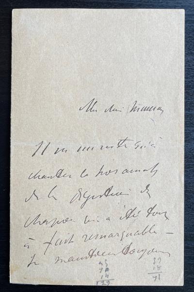 Henri de TOULOUSE-LAUTREC – Lettre autographe signée à sa mère 2
