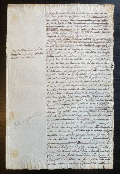 FABRE D’EGLANTINE – Lettre autographe - révolution française 2