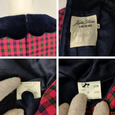 Robe vintage en laine "Taille S/M" 2