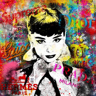 Agent X - Audrey Hepburn as Ariane Farrell - Digigraphie signée 2