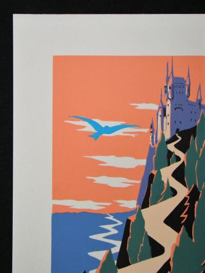 Achille KAS (d’après) - L’oiseau bleu, 1932 - Lithographie monogrammée 2
