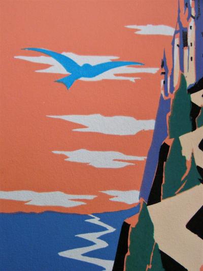 Achille KAS (d’après) - L’oiseau bleu, 1932 - Lithographie monogrammée 2