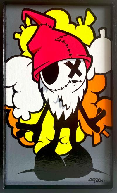 Arsen - Barbiche - Acrylique sur bois 2