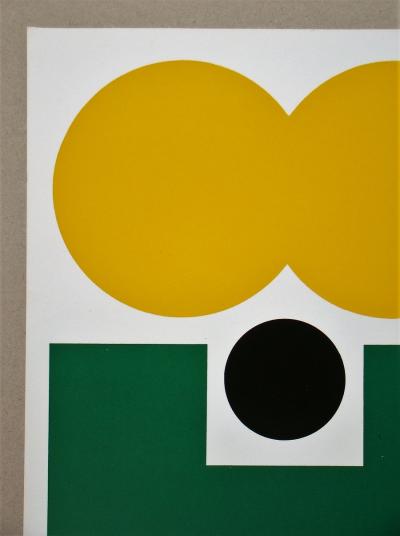 Jo DELAHAUT - Composition abstraite, 1968 - Sérigraphie signée et numérotée 2