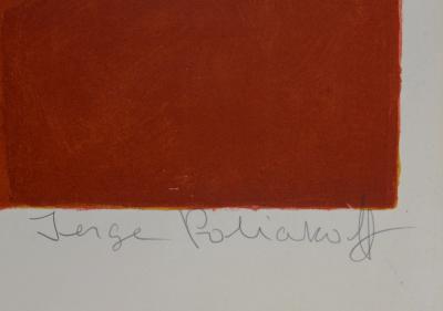Serge Poliakoff - Composition orange et verte, 1964 - Original lithograph 2