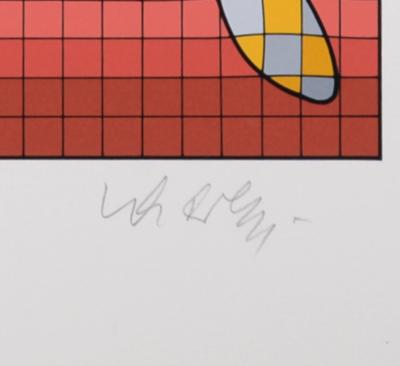 Victor VASARELY - Tennis player, 1987 - Original silkscreen (Hand-signed & numbered!) 2