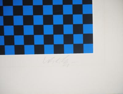 Victor Vasarely - Personnage cinétique - Sérigraphie originale, Signée 2