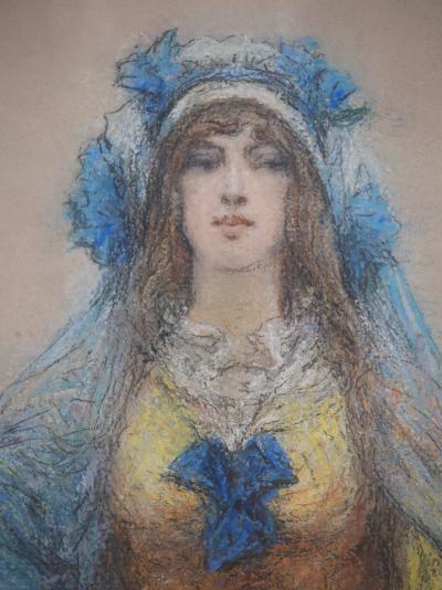 Georges Clairin - Sarah Bernhardt dans la Samaritaine - Pastel original, signé 2